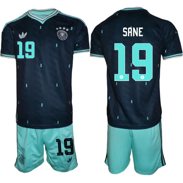 Mens Germany National Team #19 Leroy Sane Navy Away 2026 FIFA World Cup Soccer Jersey Kit