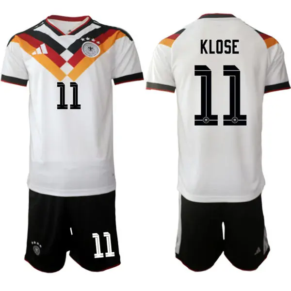 Mens Germany National Team #11 Miroslav Klose White Home 2026 FIFA World Cup Soccer Jersey Kit