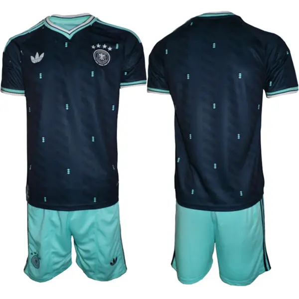 Mens Germany Soccer Blank Navy Away 2026 FIFA World Cup Team Jersey Kit