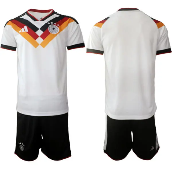 Mens Germany Soccer Blank White Home 2026 FIFA World Cup Team Jersey Kit