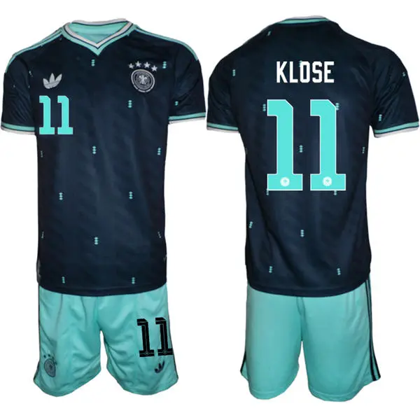 Mens Germany National Team #11 Miroslav Klose Navy Away 2026 FIFA World Cup Soccer Jersey Kit