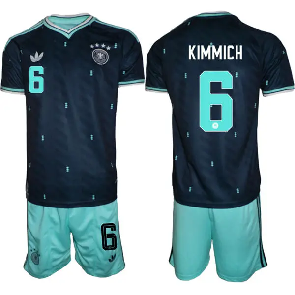 Mens Germany National Team #6 Joshua Kimmich Navy Away 2026 FIFA World Cup Soccer Jersey Kit