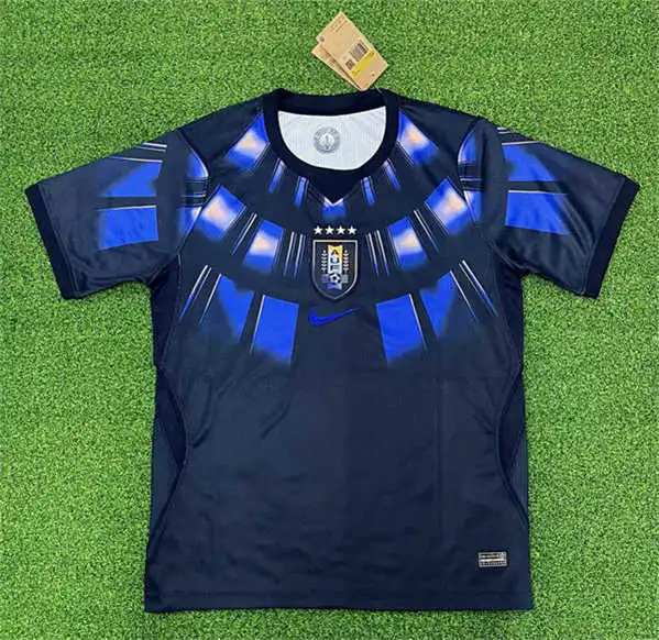 Mens Uruguay Soccer Blank Navy Away 2026 FIFA World Cup Team Jersey