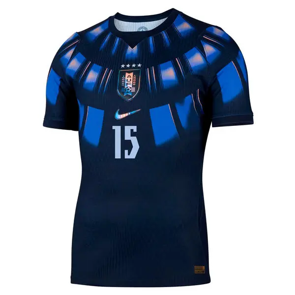 Mens Uruguay National Team #15 Federico Valverde Navy Away 2026 FIFA World Cup Soccer Jersey