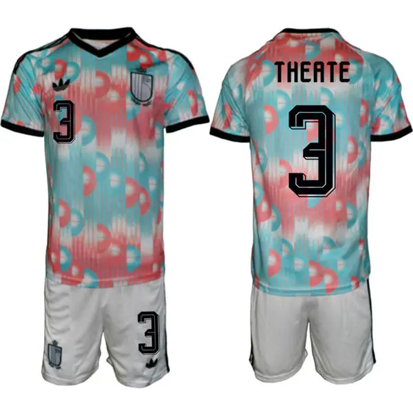 Men's Belgium National Team #3 Arthur Theate Blue Away 2026 FIFA World Cup Soccer Jersey Kit