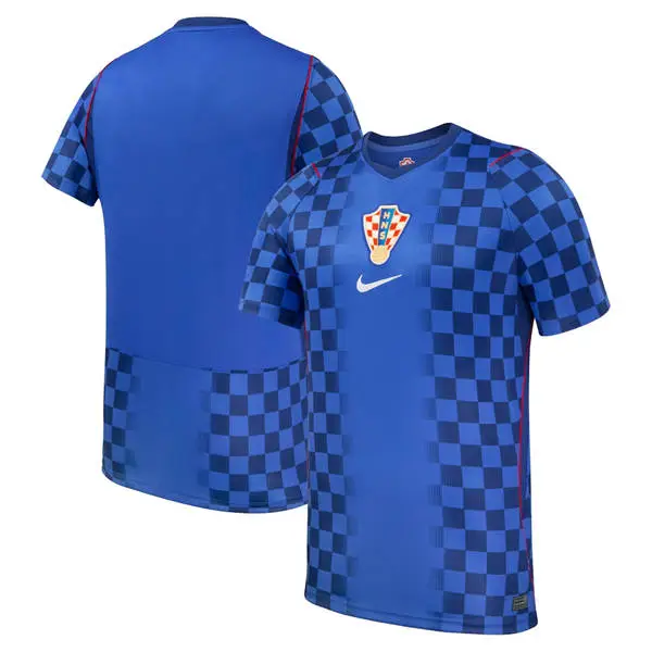 Mens Croatia Soccer Blank Navy Away 2026 FIFA World Cup Team Jersey