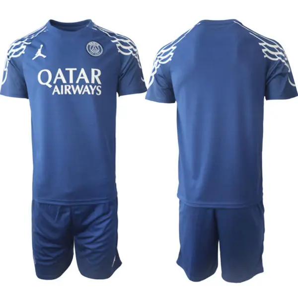 Men's Paris Saint-Germain Blank Nike 2025-26 Blue Jersey Kit