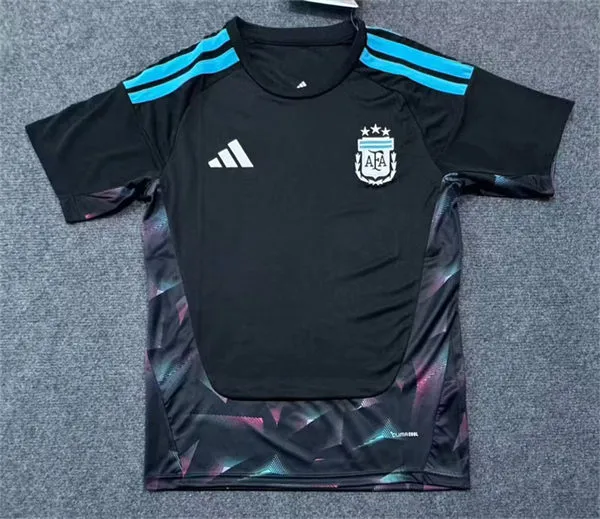 Men's Argentina National Team Blank 2026 Black Goalkeeper Soccer Jersey