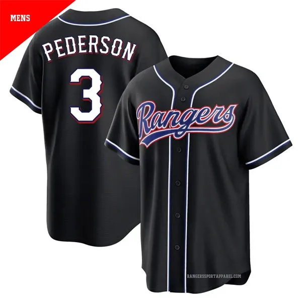Mens Texas Rangers #3 Joc Pederson 2026 Built For The Night Black Jersey