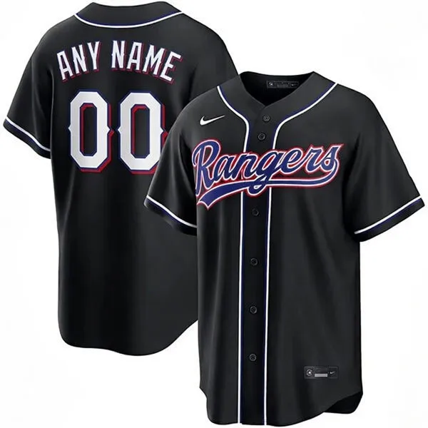 Texas Rangers Custom 2026 Built For The Night Blackout Jersey