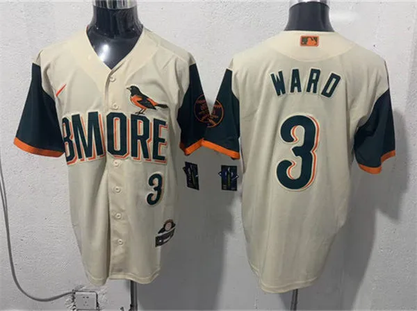 Mens Baltimore Orioles #3 Taylor Ward Nike Cream City Connect 2.0 Limited Jersey