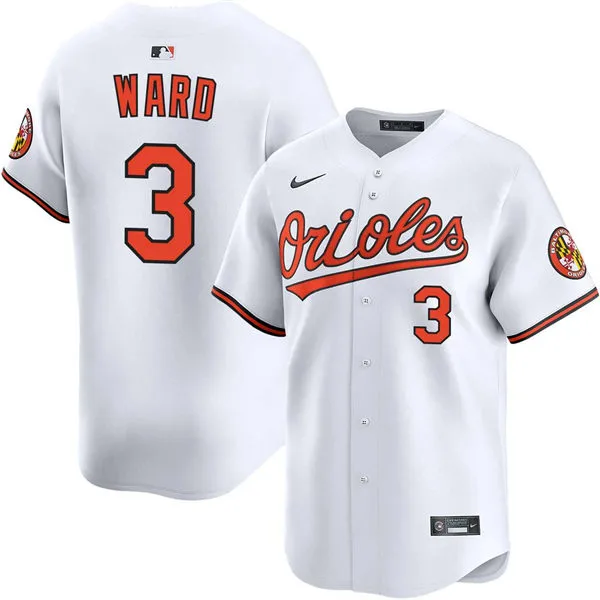 Mens Baltimore Orioles #3 Taylor Ward Nike Home White Limited Jersey