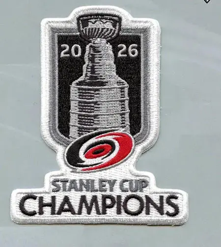 2026 NHL Stanley Cup Final Champions Carolina Hurricanes Jersey Patch Embroidered 