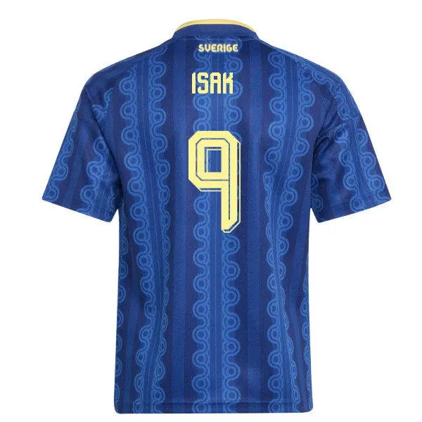 Mens Sweden National Team #9 Alexander Isak Royal Away 2026 FIFA World Cup Soccer Jersey