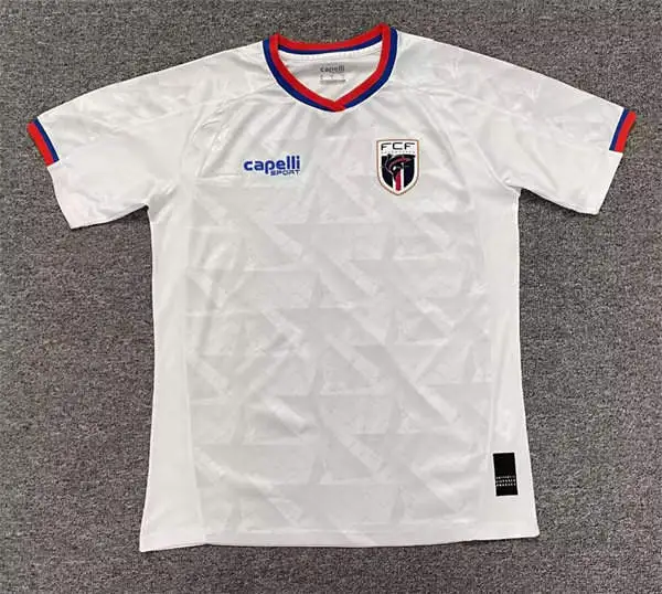 Mens Cape Verde Soccer Blank White Away 2026 FIFA World Cup Team Jersey