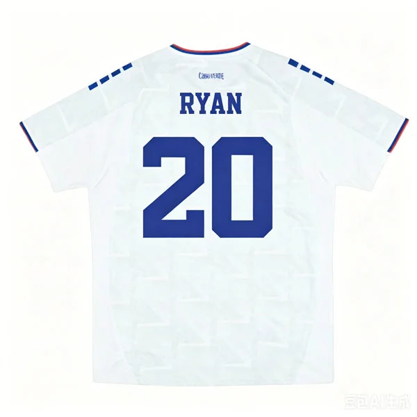 Mens Cape Verde National Team #20 Ryan Mendes White Away 2026 FIFA World Cup Soccer Jersey