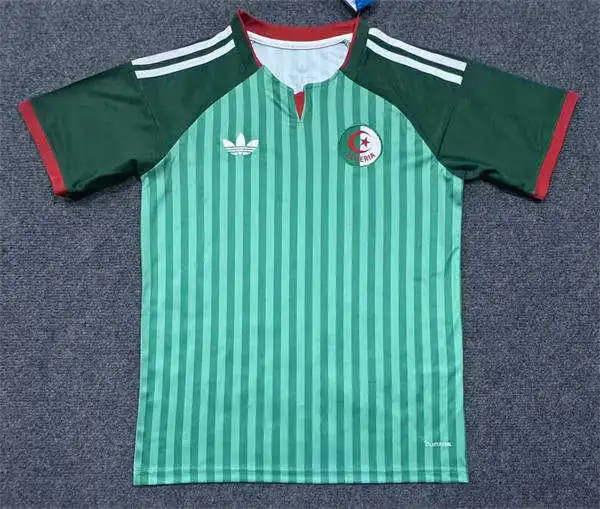 Mens Algeria Soccer Blank Green Away 2026 FIFA World Cup Team Jersey