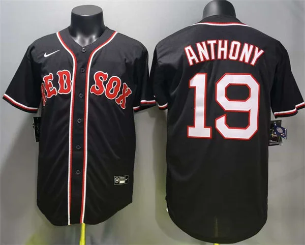 Men's Boston Red Sox #19 Roman Anthony Nike 2026 Blackout Fashion Limited Jersey