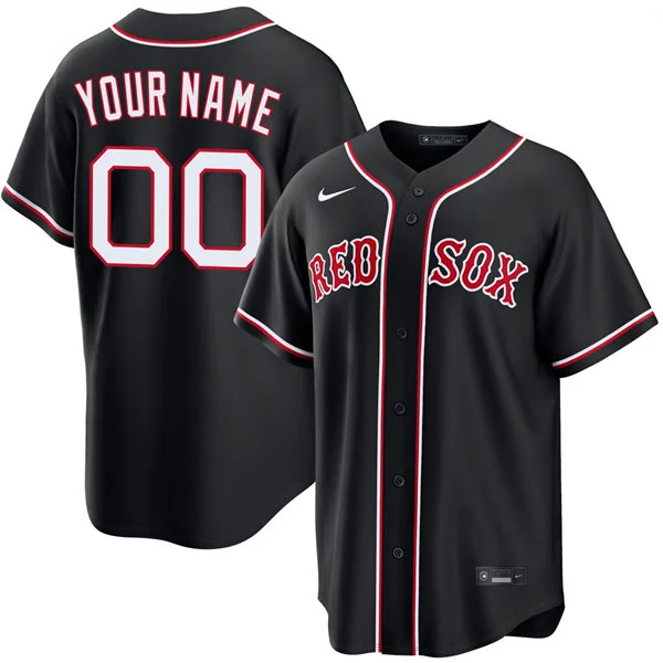 Boston Red Sox Custom Nike 2026 Blackout Fashion Limited Jersey