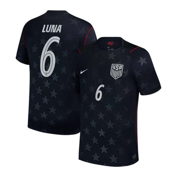 Mens USA National Team #6 Diego Luna Away Navy 2026 FIFA World Cup Soccer Jersey Kit