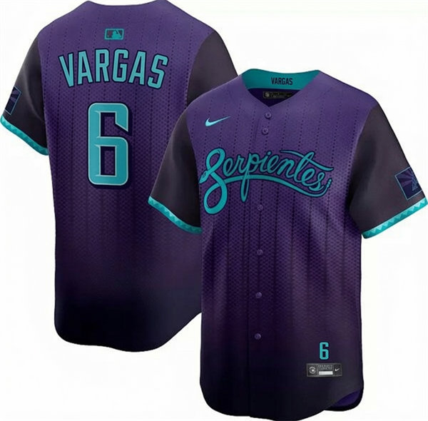 Mens Arizona Diamondbacks #6 Ildemaro Vargas Purple City Connect 2.0 Limited Jersey