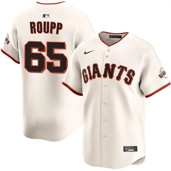 Mens San Francisco Giants #65 Landen Roupp Nike Cream Home Limited Jersey