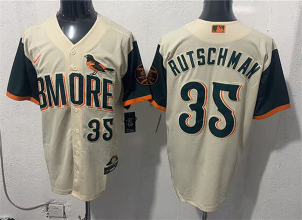 Youth Baltimore Orioles #35 Adley Rutschman Nike Cream City Connect 2.0 Limited JJersey