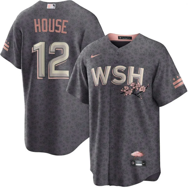 Men's Washington Nationals #12 Brady House Nike Charcoal City Connect Limited Jersey