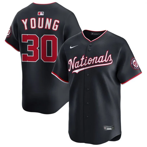 Men's Washington Nationals #30 Jacob Young Nike Navy Alternate Limited Jersey