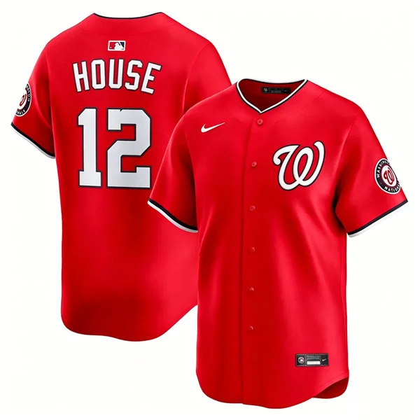 Men's Washington Nationals #12 Brady House Nike Scarlet Alternate Limited Jersey