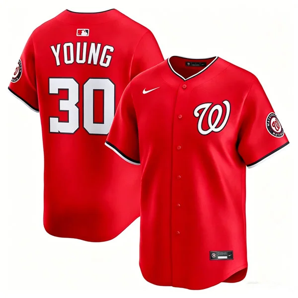 Men's Washington Nationals #30 Jacob Young Nike Scarlet Alternate Limited Jersey