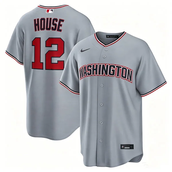 Men's Washington Nationals #12 Brady House Nike Road Gray Limited Jersey