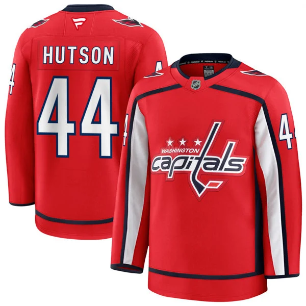 Men's Washington Capitals #44 Cole Hutson Fanatics Home Red Premium Jersey