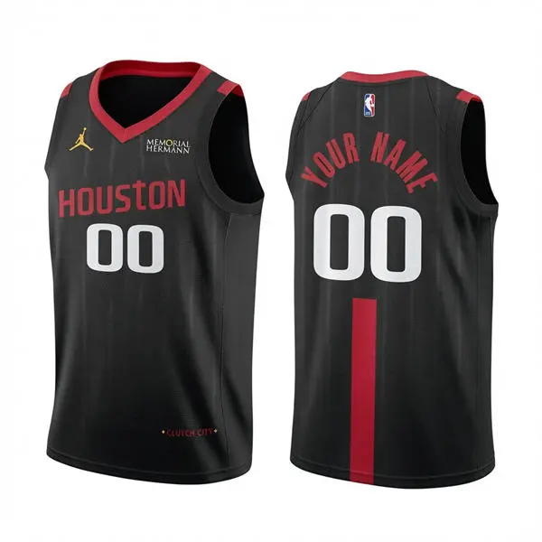 Houston Rockets Custom 2026 Black Statement Edition Swingman Jersey