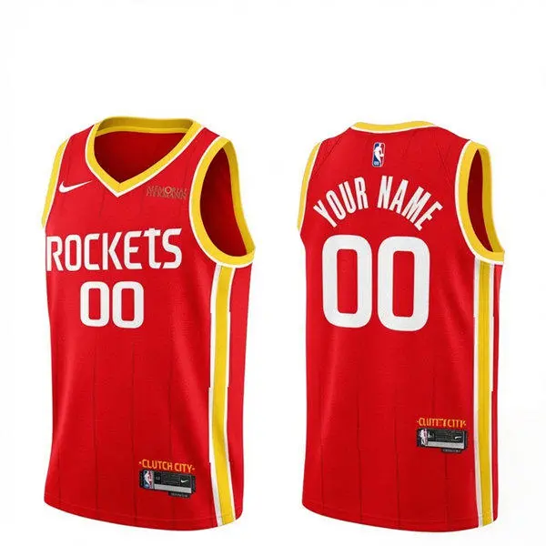 Houston Rockets Custom 2026 Red Icon Edition Swingman Jersey