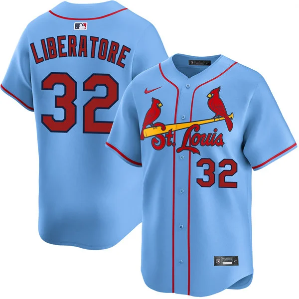 Men's St. Louis Cardinals #32 Matthew Liberatore Nike Light Blue Alternate Limited Jersey