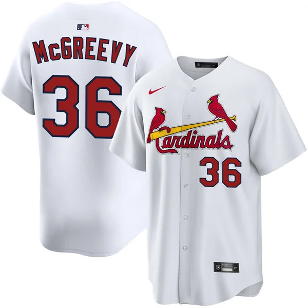Men's St. Louis Cardinals #36 Michael McGreevy Nike White Home Limited Jersey