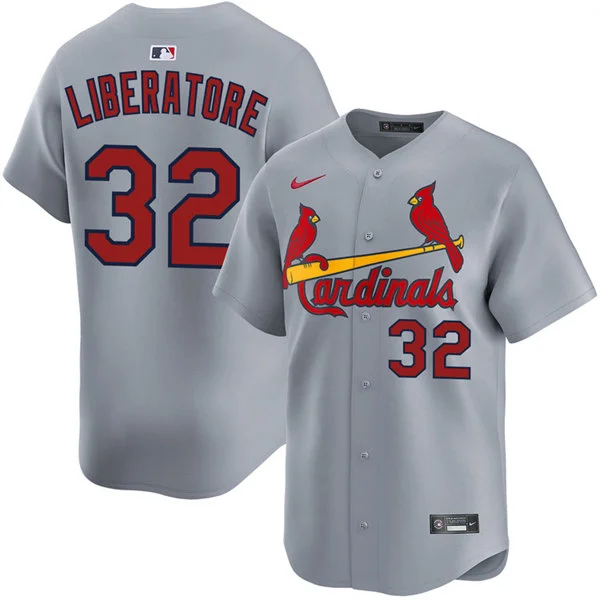 Men's St. Louis Cardinals #32 Matthew Liberatore Nike Gray Road Limited Limited Jersey