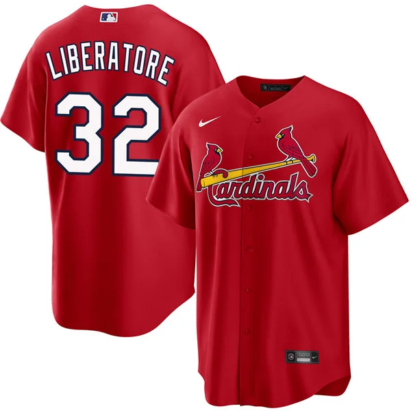Men's St. Louis Cardinals #32 Matthew Liberatore Nike Red Alternate Limited Jersey