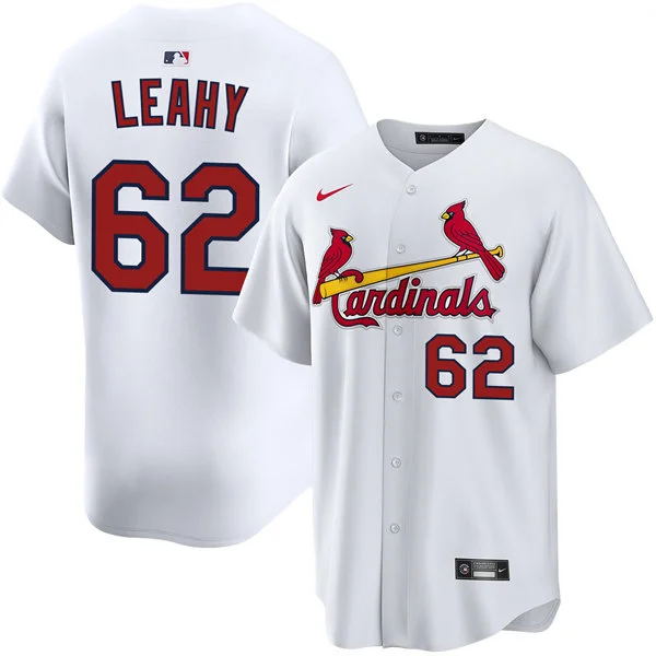 Men's St. Louis Cardinals #62 Kyle Leahy Nike White Home Limited Jersey
