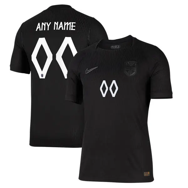 Mens Norway Soccer National Team Black Away 2026 FIFA World Cup Custom Jersey