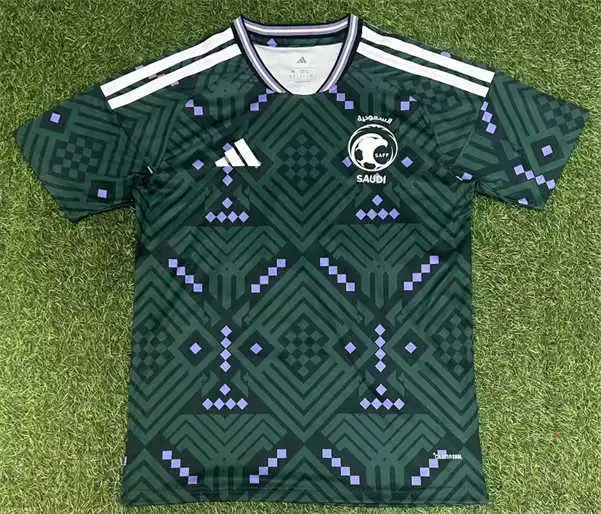Mens Saudi Arabia Soccer Blank Green Home 2026 FIFA World Cup Team Jersey