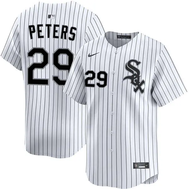 Mens Chicago White Sox #29 Tristan Peters Nike White Home Limited Jersey