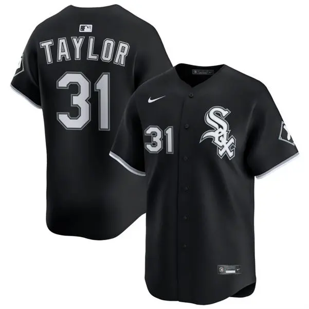 Mens Chicago White Sox #31 Grant Taylor Nike Black Alternate Limited Jersey
