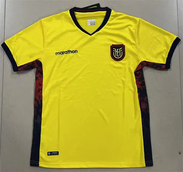 Mens Ecuador National Team Soccer Home Yellow 2026 FIFA World Cup Jersey