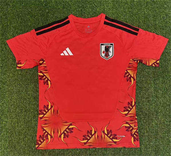 Mens Japan National Team Soccer 2026 FIFA World Cup Red Goalkeeper Soccer Jersey
