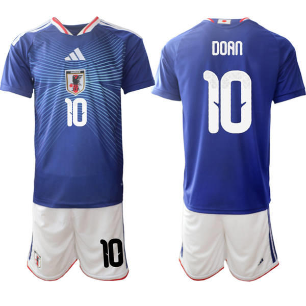 Mens Japan National Team #10 Ritsu Doan Home Blue 2026 FIFA World Cup Soccer Jersey Kit