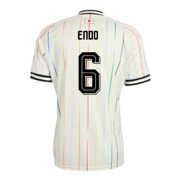 Mens Japan National Team #6 Wataru Endo White Away 2026 FIFA World Cup Soccer Jersey Kit