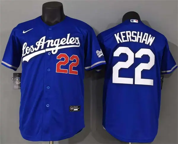 Mens Los Angeles Dodgers #22 Clayton Kershaw Nike 2026 Royal Alternate 2nd Stadium Jersey