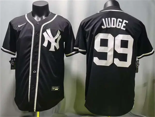Mens New York Yankees #99 Aaron Judge 2026 Black Carbon Fashion Limited Jersey